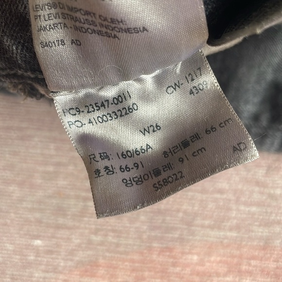 Levis Women's Black Denim Wegie Shorts - Picture 10 of 12